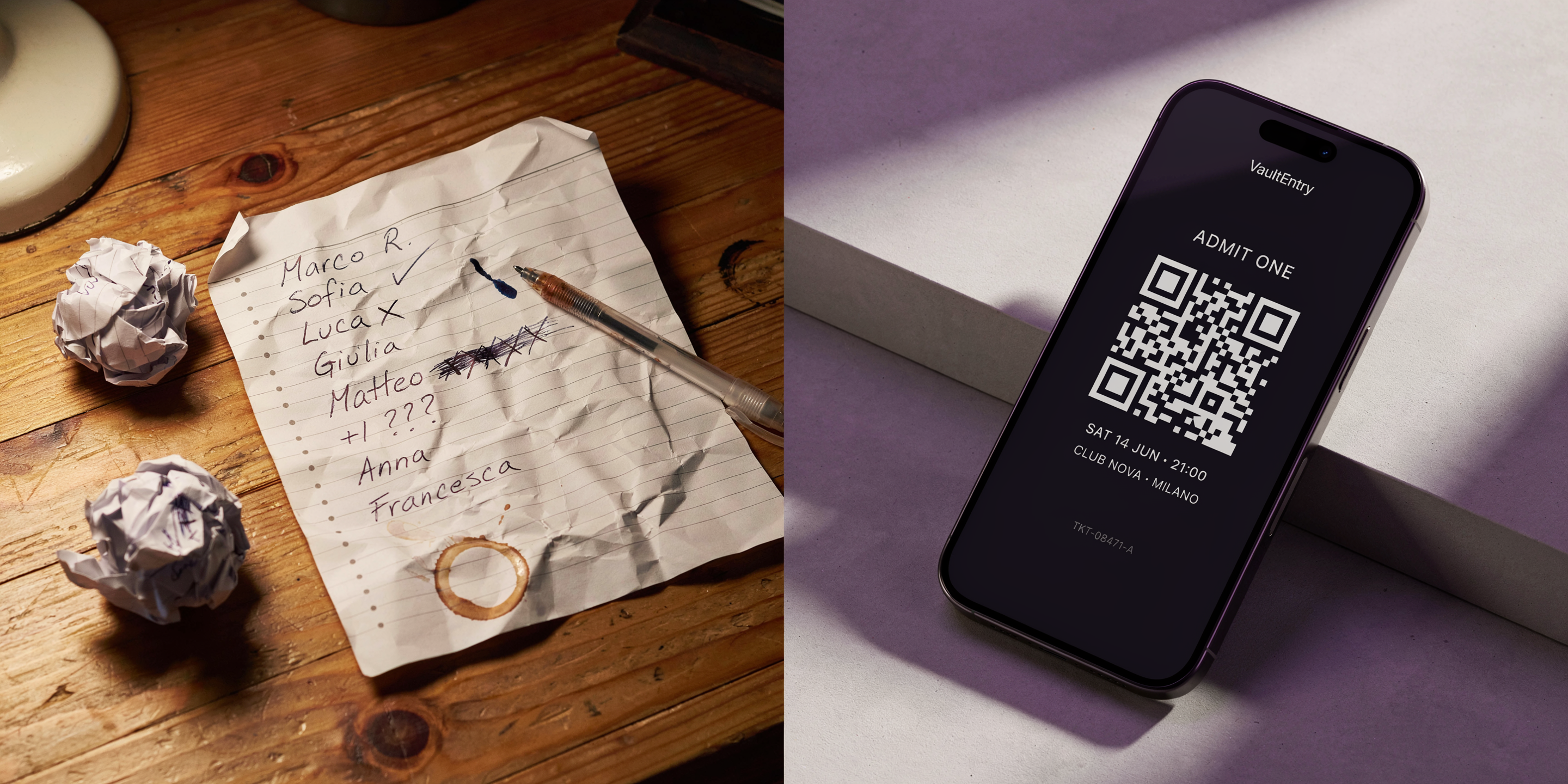 Tickets QR vs lista en papel para eventos